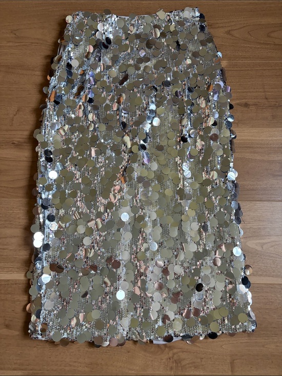 Cider Dresses & Skirts - Cider Sequin Pencil Skirt silver size XS